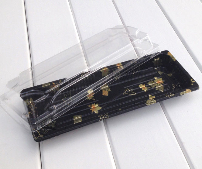 Nahrungsmittel-Plastikbehälter Japanische Sushi-Trej Einweg-Plastik-Kostenspeicher