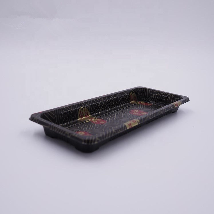 Druck-PS-Plastiksushi Tray Recyclable Dustproof