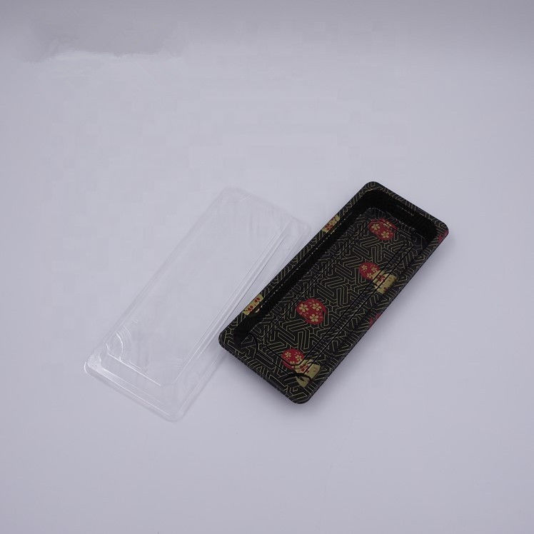 Druck-PS-Plastiksushi Tray Recyclable Dustproof