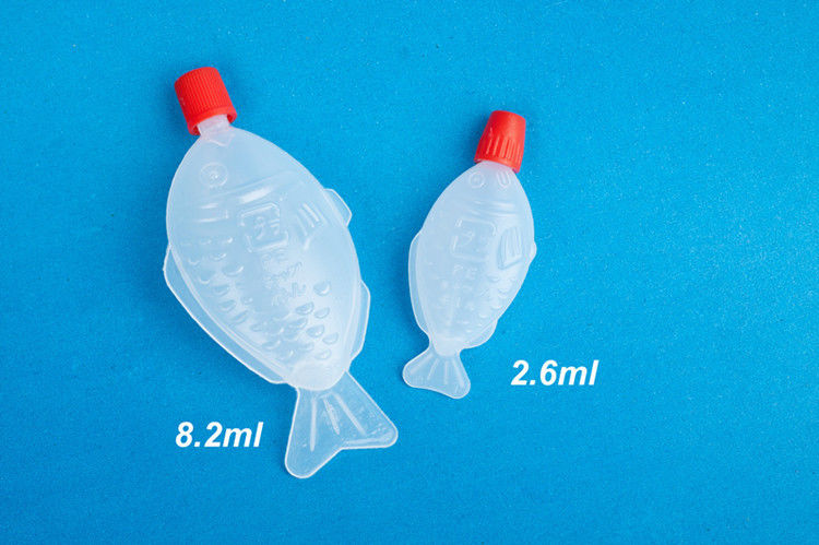 Fische des Rechteck-30ml formten Plastiksushi-Sojasoßen-Behälter