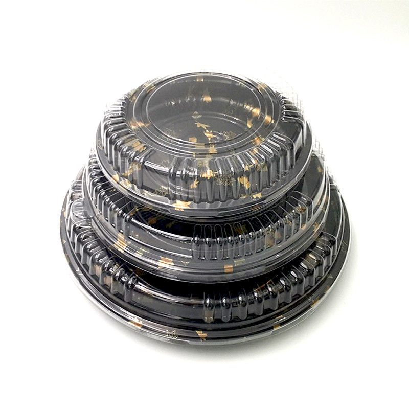 Wegwerf-PS-Plastiksushi Tray With Transparent Lid