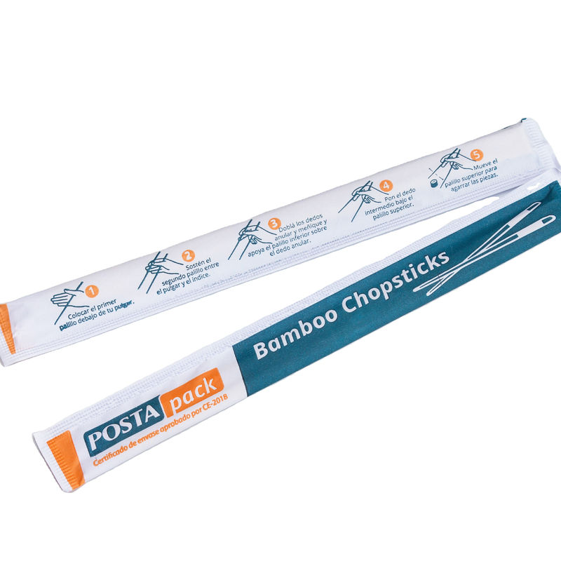 Eco Frindly Natürliche Bambus-Essstäbchen-Sushi-Stick mit Papierverpackung