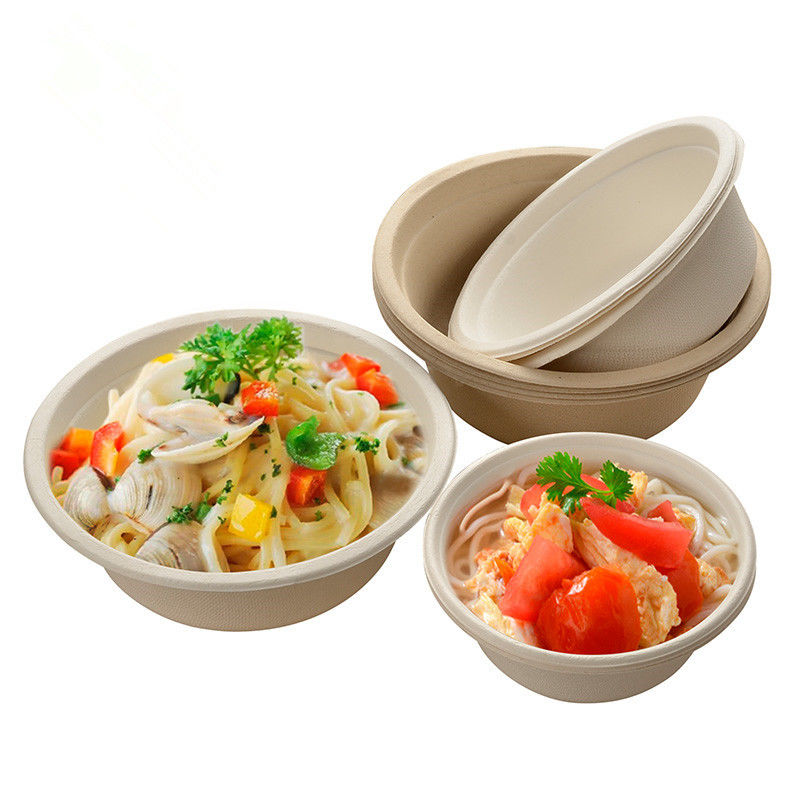 Zermahlen Sie kompostierbare Salat-Schüssel 350ml 400ml 460ml 500ml 680ml