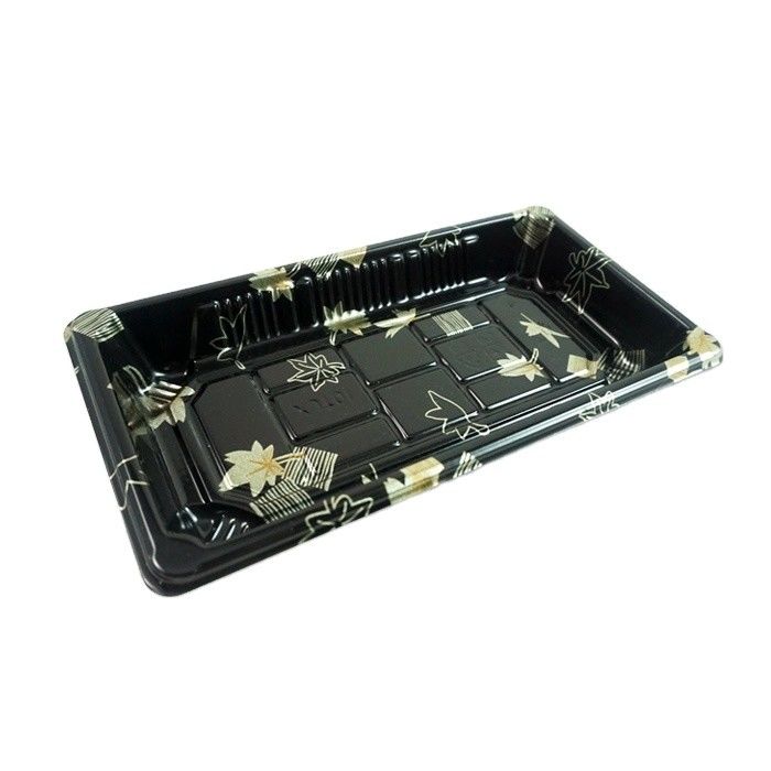Plastikwegwerfsushi Tray With Anti Fog Lid Soems PS