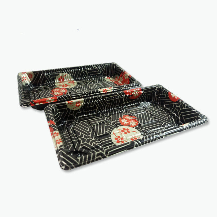 Plastikwegwerfsushi Tray With Anti Fog Lid Soems PS