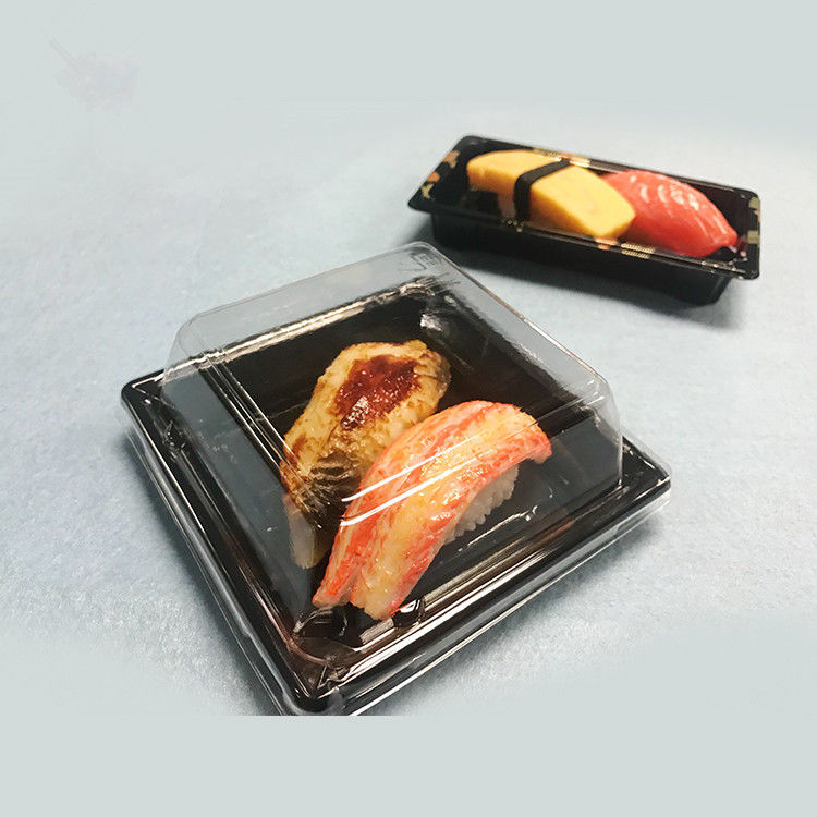 Stapelbares Wegwerfquadrat PS-Plastiksandwich-Servierplatten