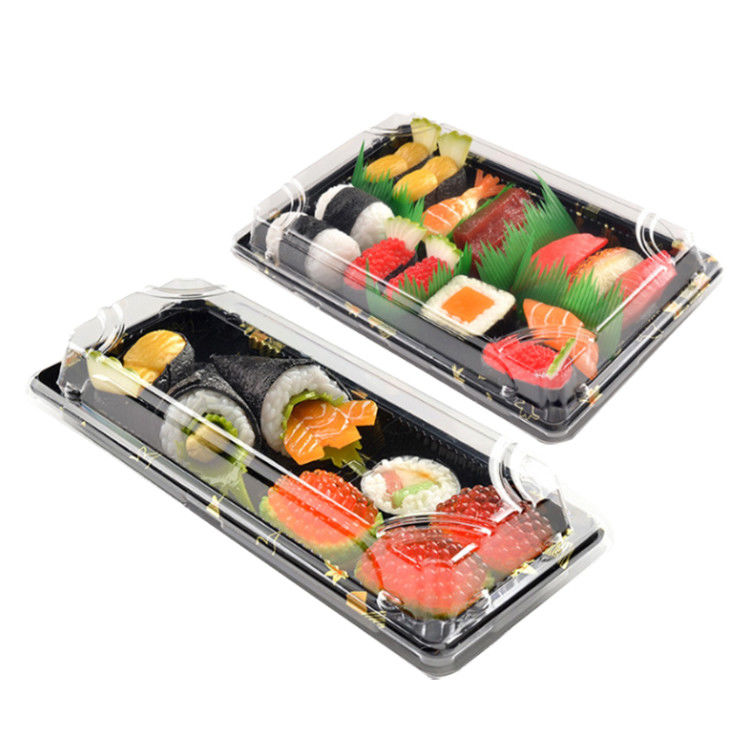 Sushi Verpackung Behälter Mitnehmen Lebensmittel Einwegbehälter Tragen Lagerhalter