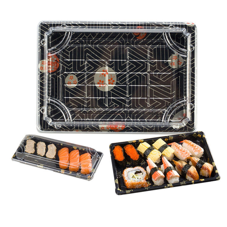 Sushi Verpackung Behälter Mitnehmen Lebensmittel Einwegbehälter Tragen Lagerhalter