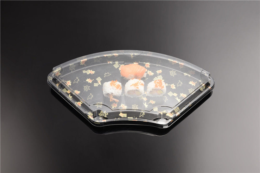 Wegwerfnahrungsmittelgrad PS-Sushi Burrito-Kasten mit klarem Deckel