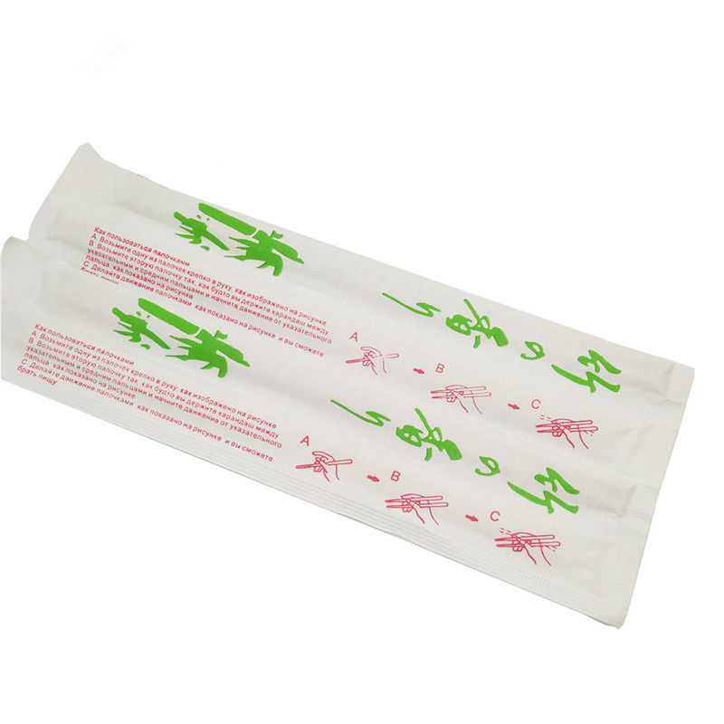 Bambusessstäbchen der Längen-21cm 23cm 24cm Wegwerf mit Papierverpackung
