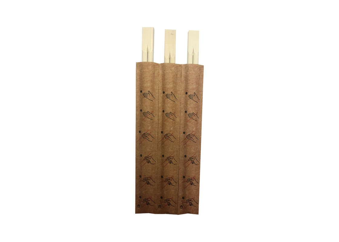 Hygienische auf Lagere kundenspezifische Wegwerfessstäbchen mit Papiersätzen