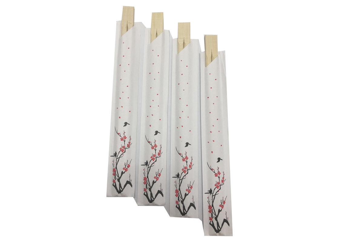 Natürliches Bambusessstäbchen 20、 21、 23 Wegwerf、 24cm, halbe Papierverpackung