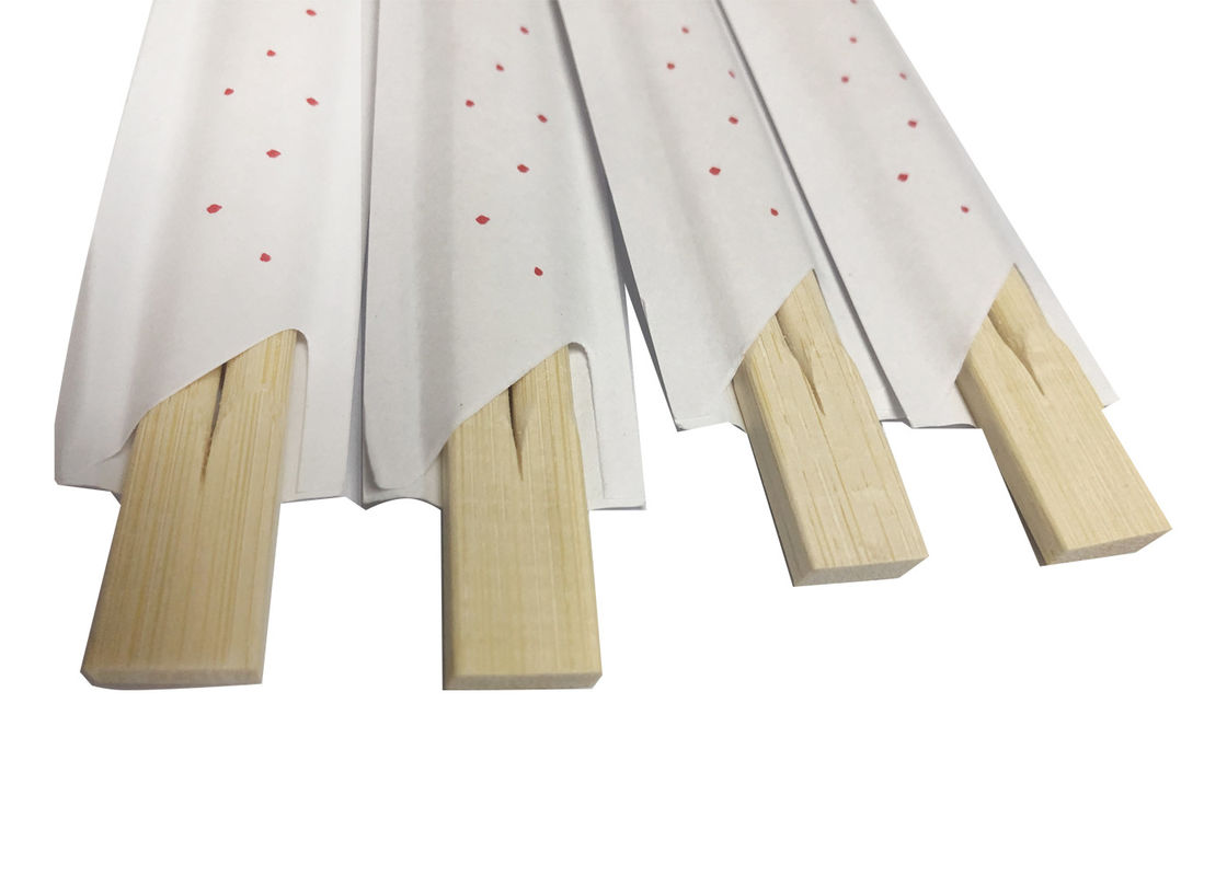 Wegwerfpapierärmel paart Bambusessstäbchen für Restaurants