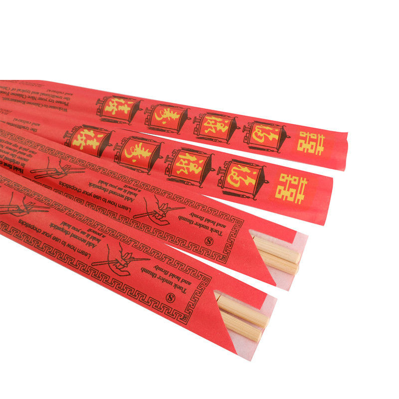 Hygienische auf Lagere kundenspezifische Wegwerfessstäbchen mit Papiersätzen