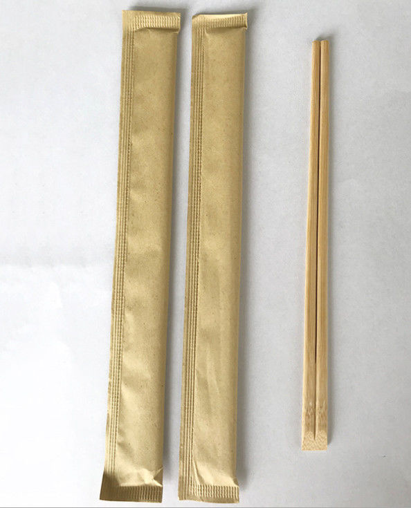 Wegwerf- Bambus-freundliche Essstäbchen Eco mit Kraftpapier-Verpackung