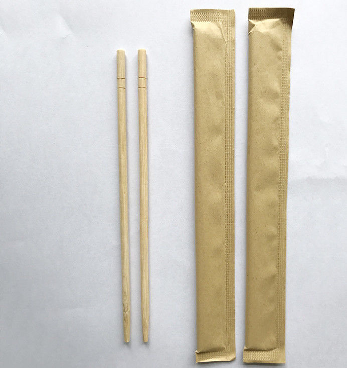 Wegwerf- Bambus-freundliche Essstäbchen Eco mit Kraftpapier-Verpackung