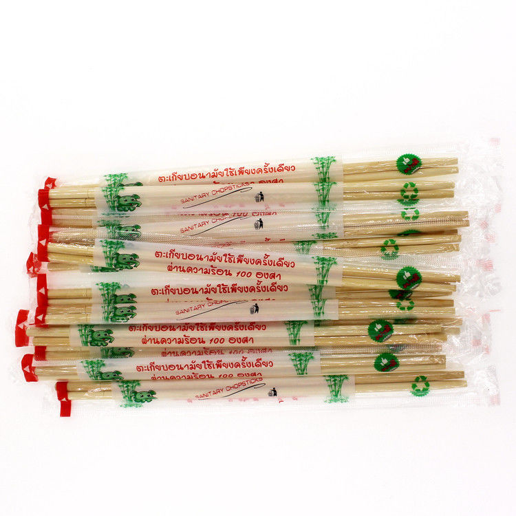 Bambusessstäbchen 5.0*20 23cm Dispossiable mit Opp wickelten ein