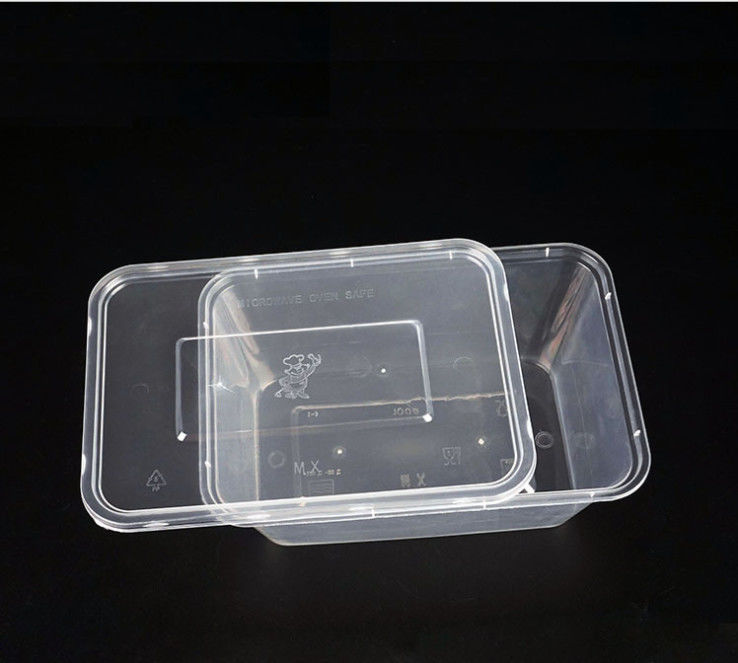 Wegwerf-pp.-Plastik nimmt den Kasten weg, der mit Deckel Microwavable ist