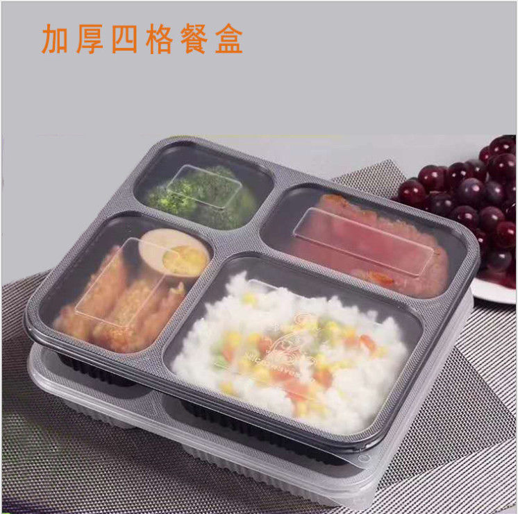 Wegwerf- verdickter Plastik- Mitnehmer-Bento Box Container