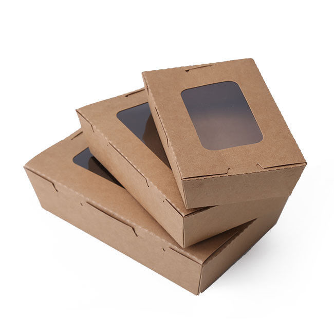 Besonders angefertigt 4 Fächern nehmen Sie Papier-Bento Box Leak Proof weg