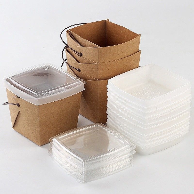 Maßgeschneiderte Einweg-Verpackungsboxen zum Mitnehmen, becherförmige Nudelverpackungsboxen