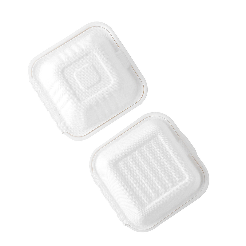Bereiten Sie nehmen, um zu gehen die Zuckerrohr-Bagasse auf, die biologisch abbaubar ist, wegnehmen den Wegwerf Kasten