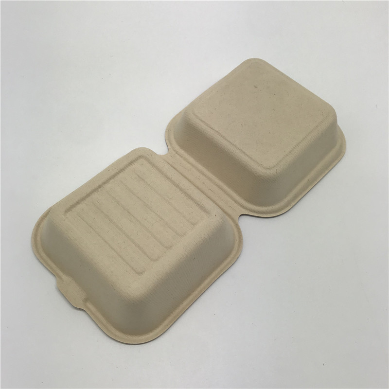 Weizen-Straw Takeaway Food Container Burger-Kasten-biologisch abbaubares Wegwerf