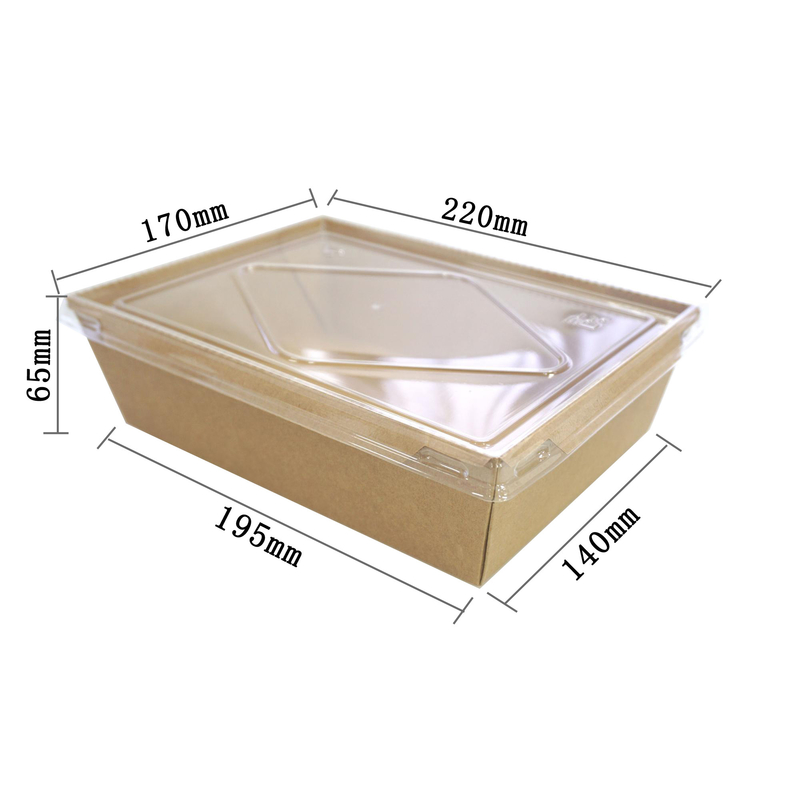 Chinesische Take-Away-Verpackung, Faltschachtel, Kraftpapier, Lebensmittelbehälter für Sushi und Reis