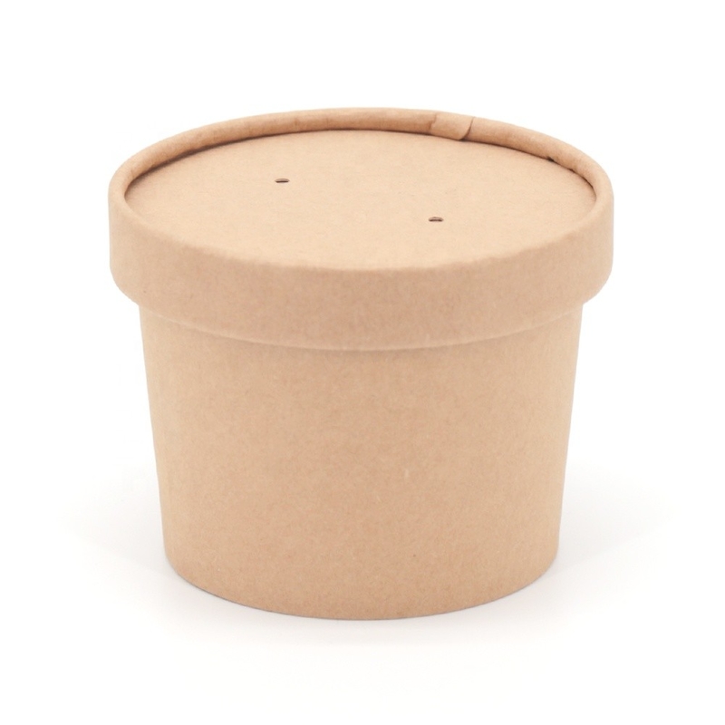 Kundenspezifische Druckpapier-Eisdessert-Schale mit Deckel