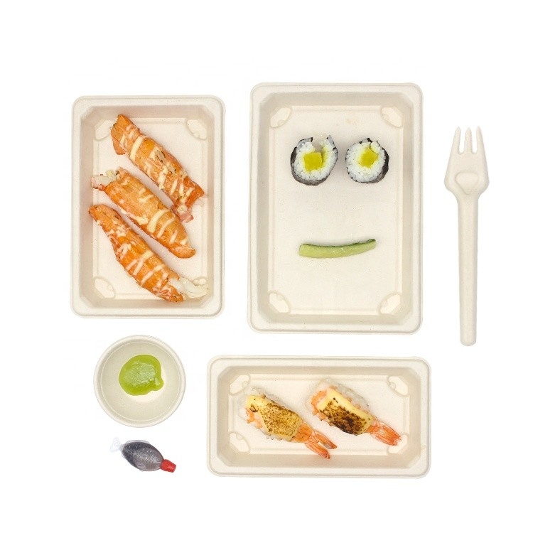 Kuchen-Sushi-Verpackungs-Kasten Eco freundliches biologisch abbaubares kompostierbares