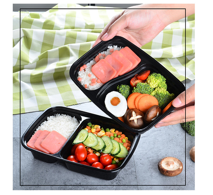 Microwavable nehmen Sie pp. Wegwerfplastiknahrungsmittelbehälter mit Deckel heraus