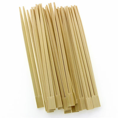 Quadrat-natürliche Mao Bamboo-Wegwerfessstäbchen mit Plastikärmel