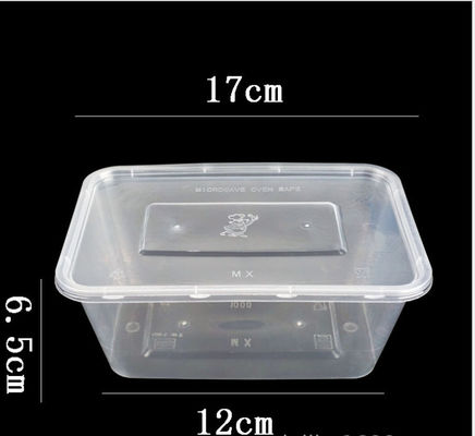 Wegwerf-pp.-Plastik nimmt den Kasten weg, der mit Deckel Microwavable ist